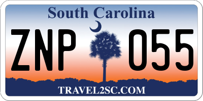 SC license plate ZNP055