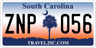SC license plate ZNP056