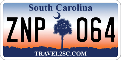 SC license plate ZNP064