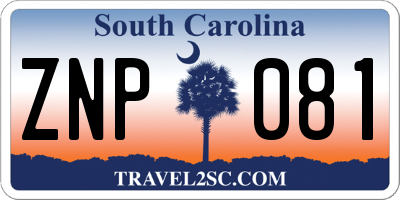 SC license plate ZNP081