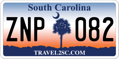 SC license plate ZNP082