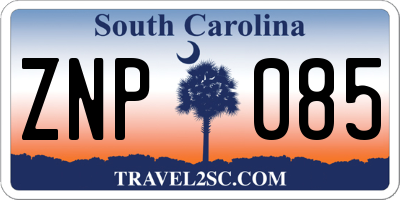 SC license plate ZNP085