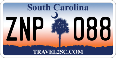 SC license plate ZNP088