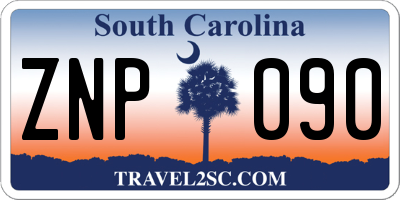 SC license plate ZNP090