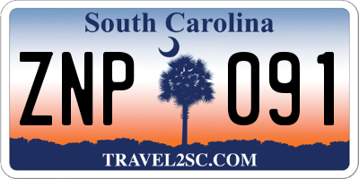 SC license plate ZNP091