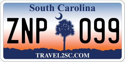 SC license plate ZNP099