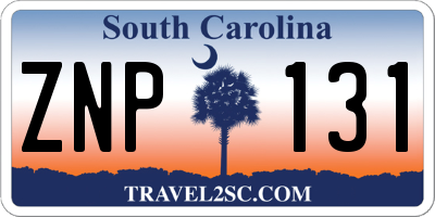 SC license plate ZNP131