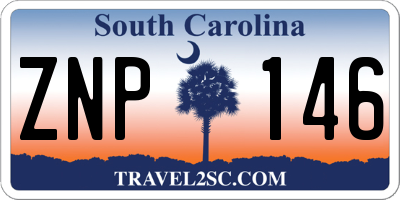 SC license plate ZNP146