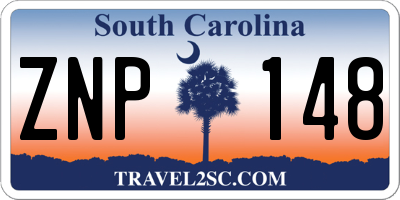 SC license plate ZNP148