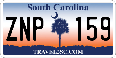 SC license plate ZNP159