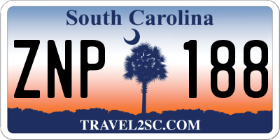 SC license plate ZNP188
