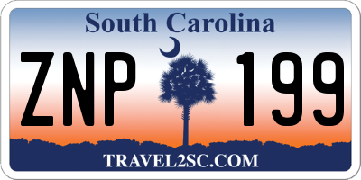 SC license plate ZNP199