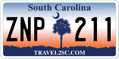 SC license plate ZNP211