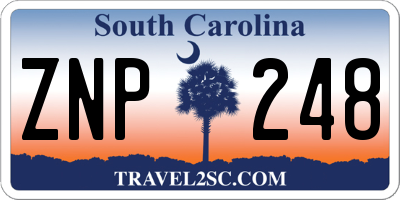 SC license plate ZNP248