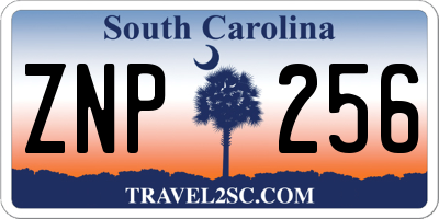 SC license plate ZNP256