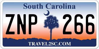 SC license plate ZNP266