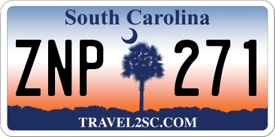 SC license plate ZNP271