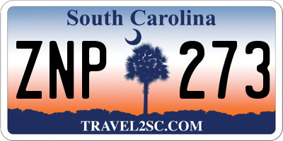 SC license plate ZNP273