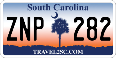 SC license plate ZNP282