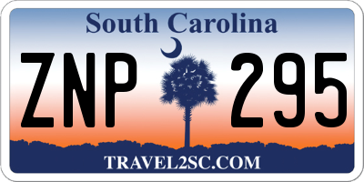 SC license plate ZNP295