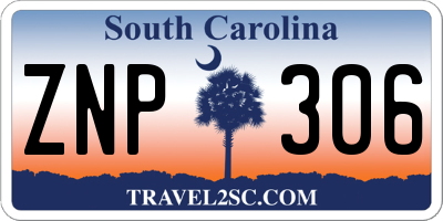 SC license plate ZNP306