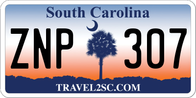 SC license plate ZNP307