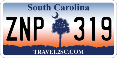 SC license plate ZNP319