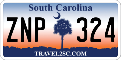 SC license plate ZNP324