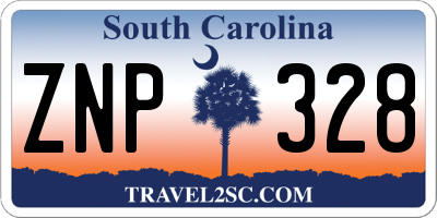 SC license plate ZNP328