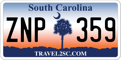 SC license plate ZNP359