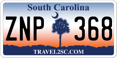 SC license plate ZNP368