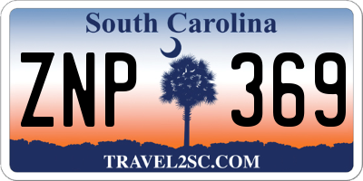 SC license plate ZNP369