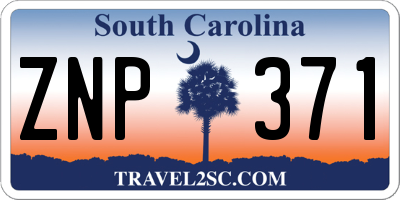 SC license plate ZNP371