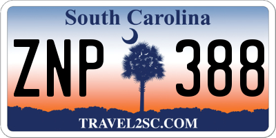 SC license plate ZNP388