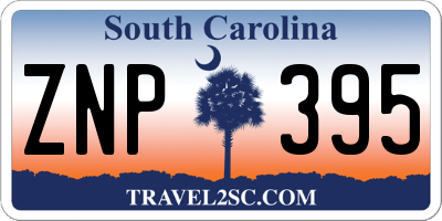 SC license plate ZNP395