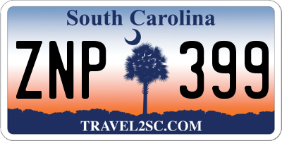 SC license plate ZNP399