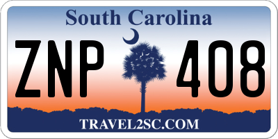 SC license plate ZNP408