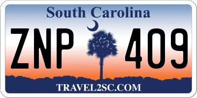 SC license plate ZNP409