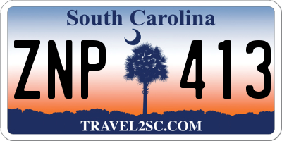 SC license plate ZNP413