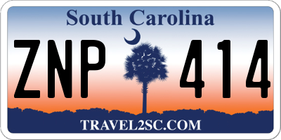 SC license plate ZNP414
