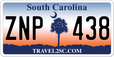 SC license plate ZNP438