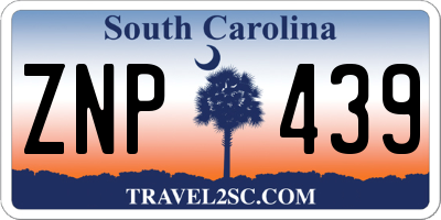 SC license plate ZNP439