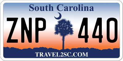 SC license plate ZNP440