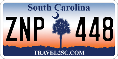 SC license plate ZNP448