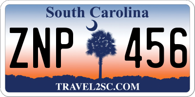 SC license plate ZNP456