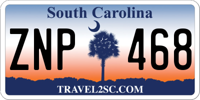 SC license plate ZNP468