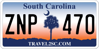 SC license plate ZNP470