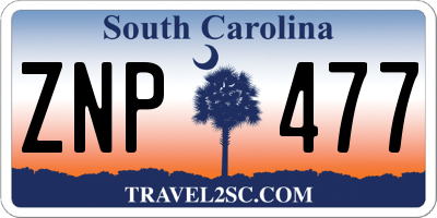 SC license plate ZNP477