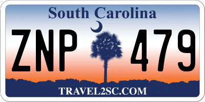 SC license plate ZNP479