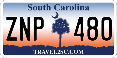 SC license plate ZNP480